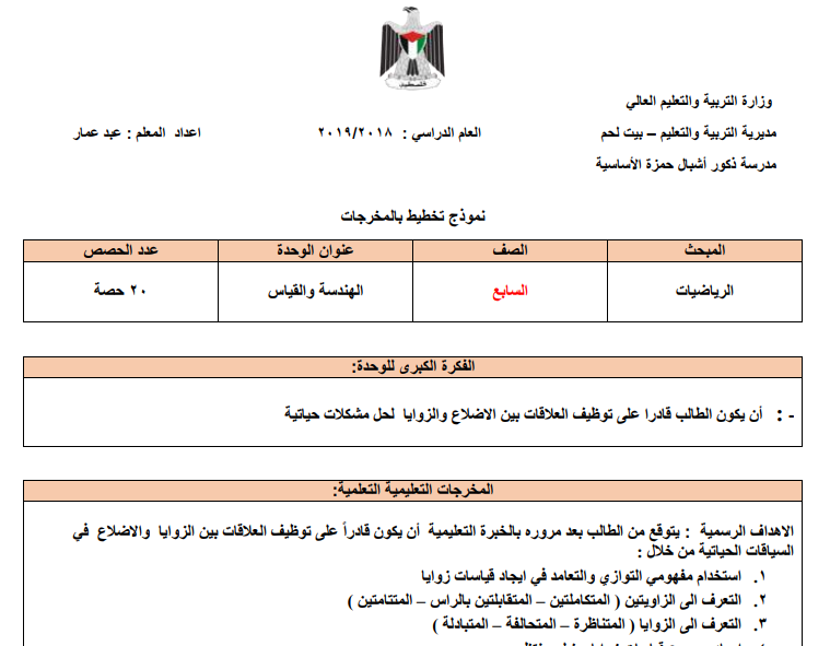  مجمع تحاضير  في مادة الرياضيات للفصل الثاني 2019 (  للصف السادس والسابع والعاشر و الحادي عشر والثاني عشر ) 