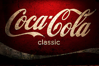 Coca Cola Classic Logo on Wall HD Desktop Wallpaper