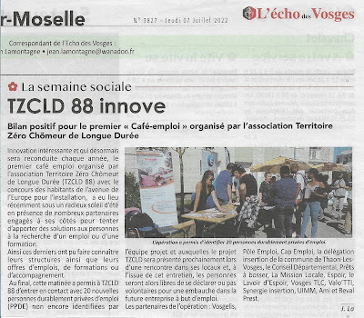 TZCLD 88 - premier café emploi à l'avenue de l'Europe Thaon-Les-Vosges