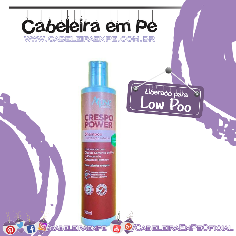 Shampoo Crespo Power - Apse (Low Poo)