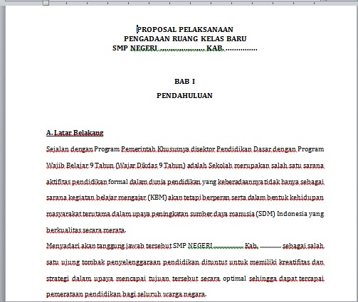 Proposal Contoh Kaidah Sistematika Latar Belakang Pengertian