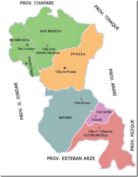 Provincia Punata (1872): departamento de Cochabamba (Bolivia)