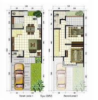 Contoh Gambar Denah Rumah Minimalis [ www.BlogApaAja.com ]