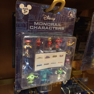 the world of disney store monorail characters