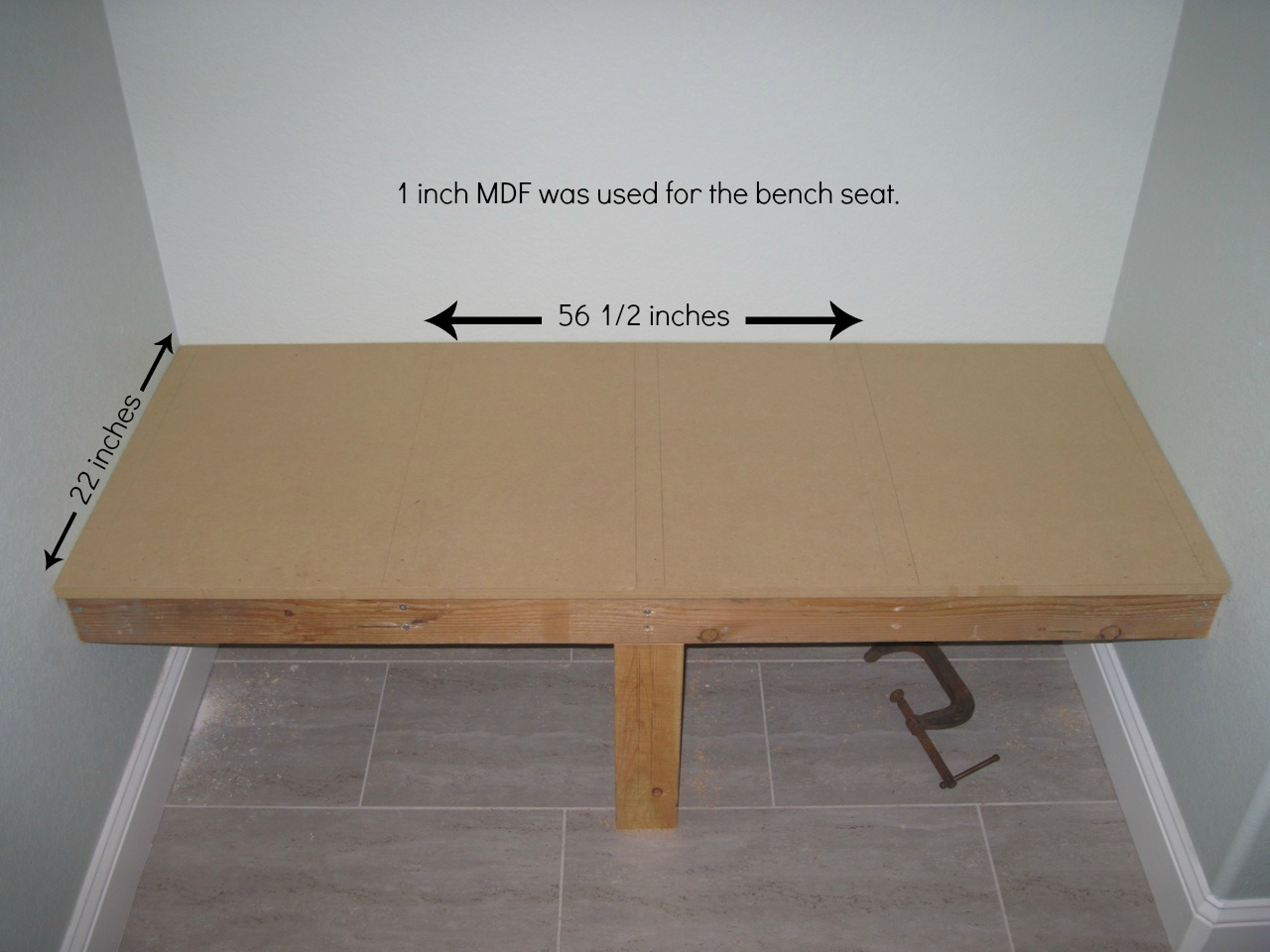 building a mud room bench