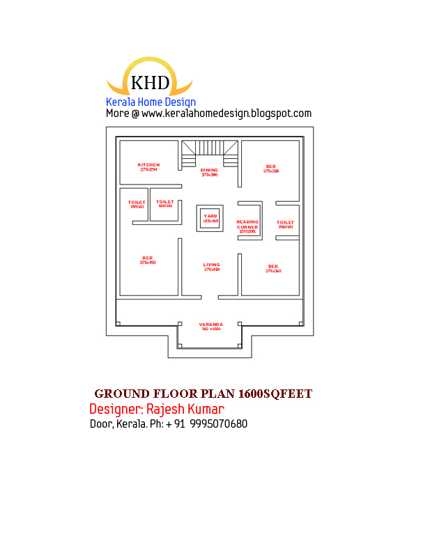  House  elevation and Plan  2300 sq  ft  Kerala  House  