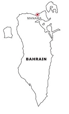 Download Mapa y Bandera de Bahrain para dibujar pintar colorear imprimir recortar y pegar - colorearrr