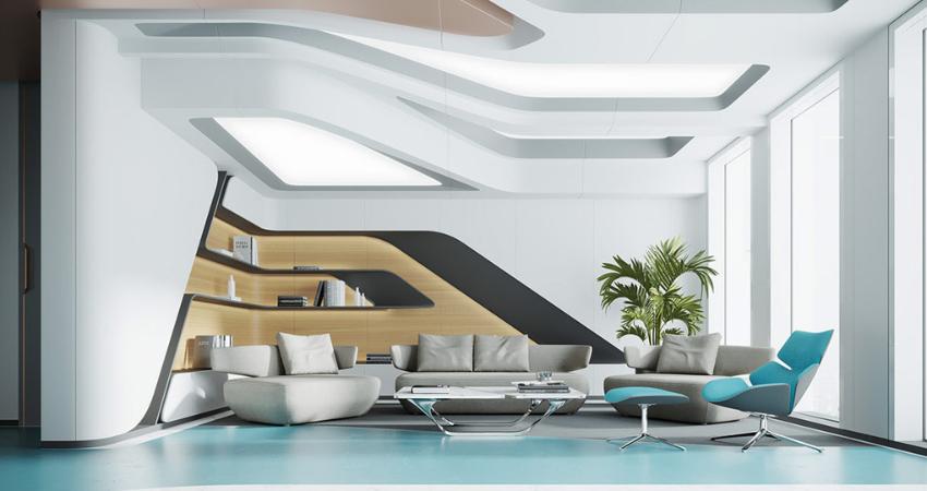 desain interior futuristik