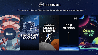 collage of NASA podcasts