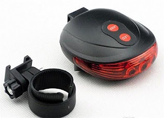 Bicycle laser tail light at low cost