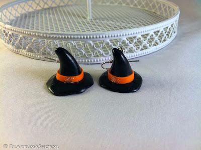 Kawaii Halloween Witch Hat earrings