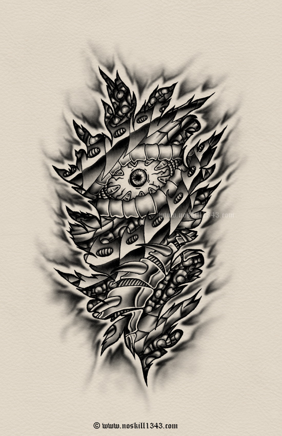 BioMechanical Tattoo Design 2