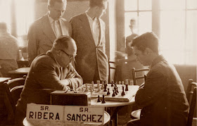 Partida de ajedrez Ribera-Sánchez, La Pobla de Lillet, 1956