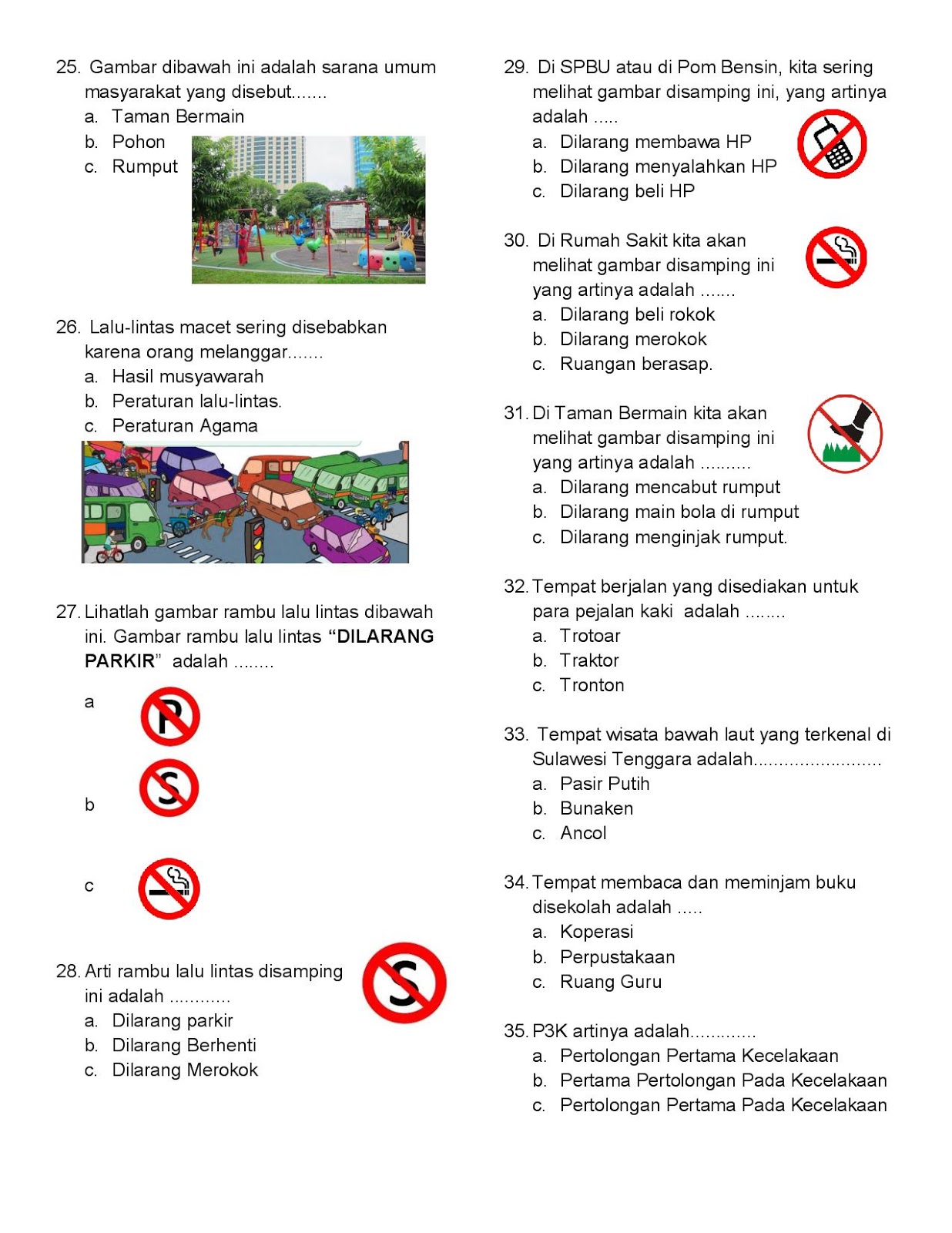 Soal Bahasa Sunda Kelas 1 Sd Semester 1 Dan Kunci Jawaban