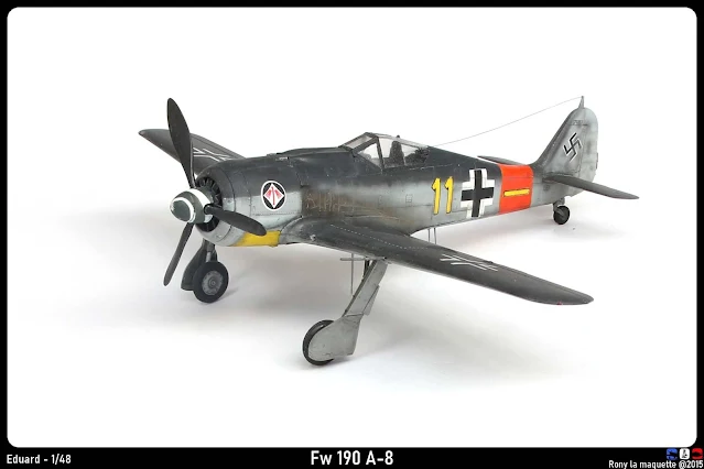 Maquette du Fw 190 A-8 d'Eduard au 1/48.