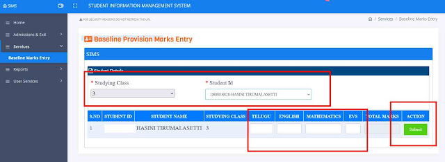 HOW TO ENTER BASELINE TEST 2021 MARKS IN CSE SITE - BASE LINE TEST 2021 MARKS ENTRY PROCESS