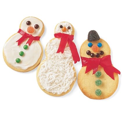 Snowman Sugar Cookies Recipe