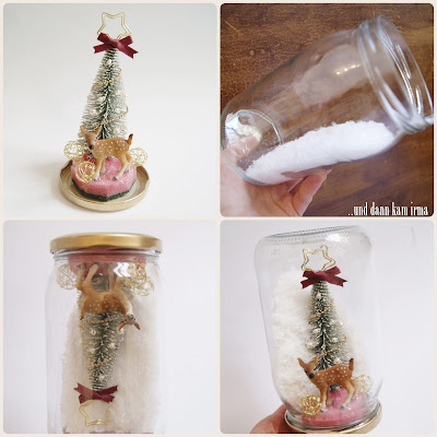 Anleitung, Blogger-Adventskalender, DIY, Einmachglas, Eisvogel, Reh, Schneelandschaft, Schneemann, Tutorial, Weihnachten, Weihnachtsbaum, Weihnachtsdekoration, 