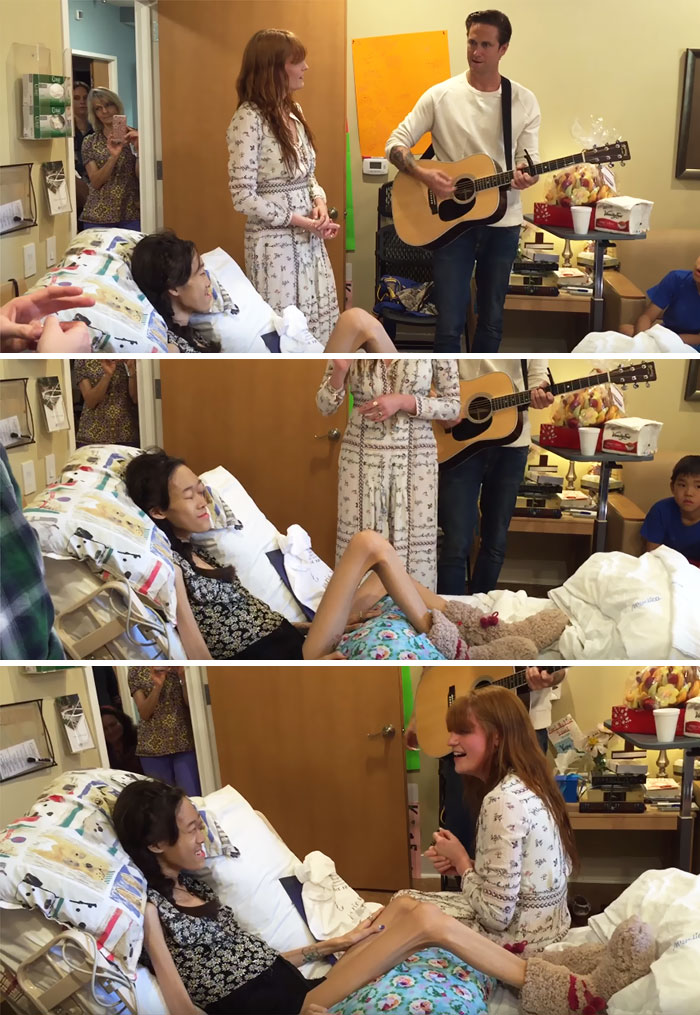 36 People's Heart-Breaking Last Wishes - This Girl Gets Her Dying Wish Of Being Serenaded By Florence And The Machine