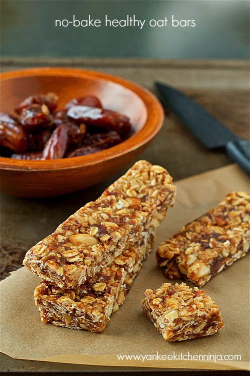 No-bake healthy oat bars | Yankee Kitchen Ninja