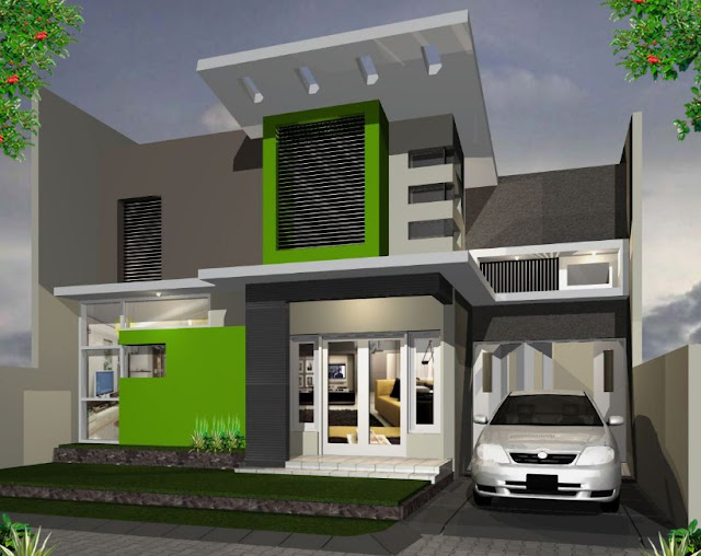 gambar desain rumah kecil 2 lantai