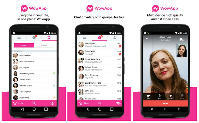 شرح برنامج WowApp شبيه الواتس اب وكيفية الربح منه.