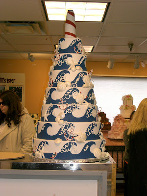 A super nautical cake I love the anchors