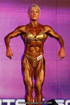 Male and female bodybuilders