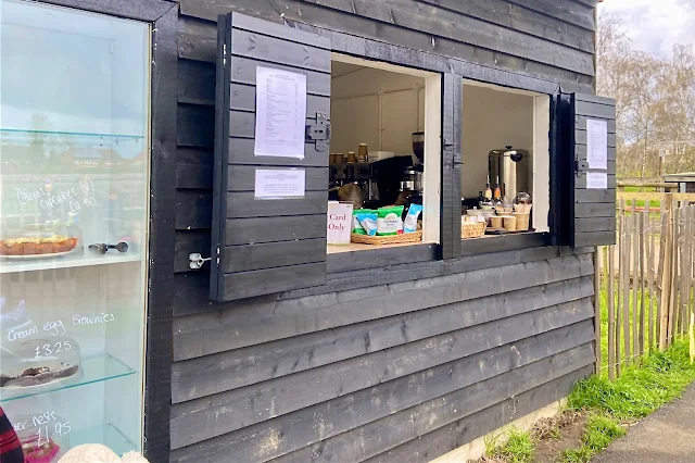 The Bee Shack is a vending window selling food and drink