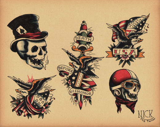 Old School Tattoo Flash Posted by Zoy Xoy at 2052