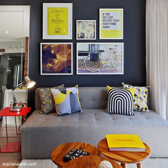 M3T - Decoração - Inspirações de Azul com Amarelo