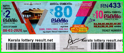 LIVE: Kerala Lottery Result 08-03-2020 Pournami RN-433 Lottery Result