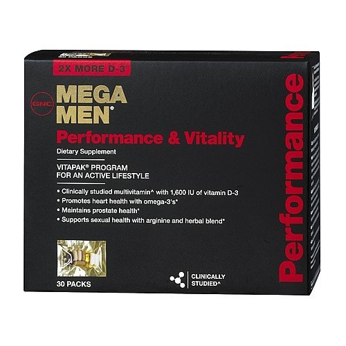 GNC MEGA MEN Performance and Vitality 30 Packs NEW and IMPROVED