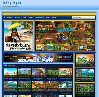 Johny Jogos Blogger Template Live Demo