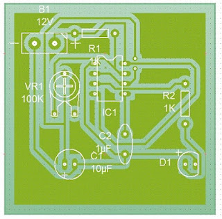 Imagen de Diagrama para estampar circuito impreso biestable