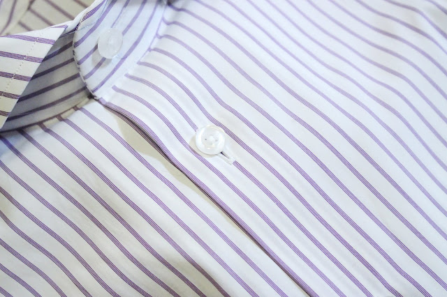 tailor lamb review, tailor lamb shirts, tailor lamb blog review, tailor lamb reviews, tailor lamb made shirts, custom shirts tailor lamb, tailor lamb shirt, Albini Lavender Stripes Poplin , tailorlamb shirts