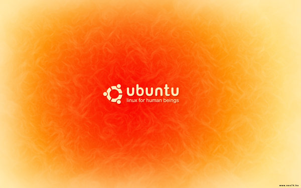 red wallpaper. Ubuntu orange-red wallpaper by