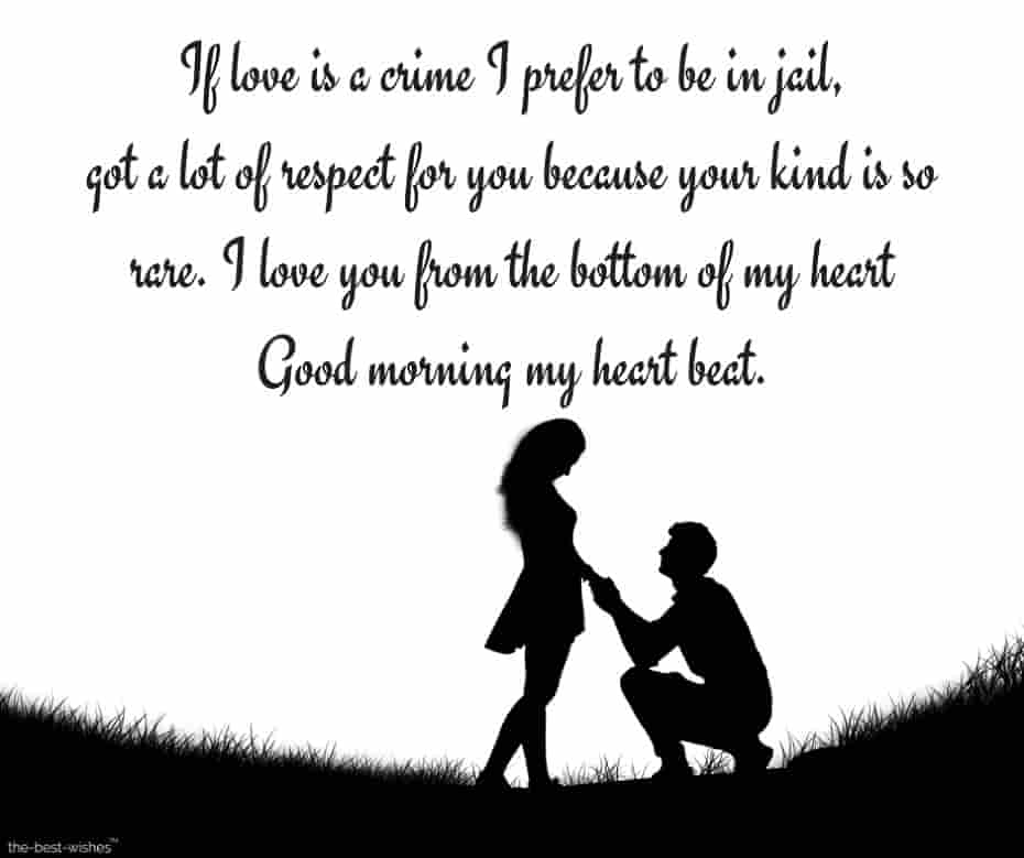 good morning love letters for girlfriend with romantic image