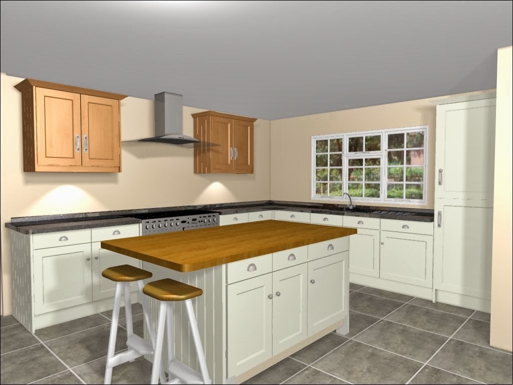 L Shaped Kitchen Layout With Island