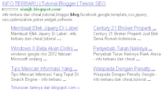 google sitelink seo