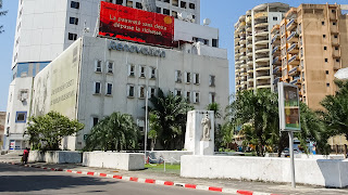 Many big buildings in clean streets. A nice atmosphere to work.