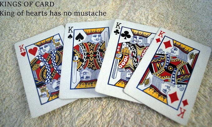 Why the king of hearts of  cards doesn't have a moustache?