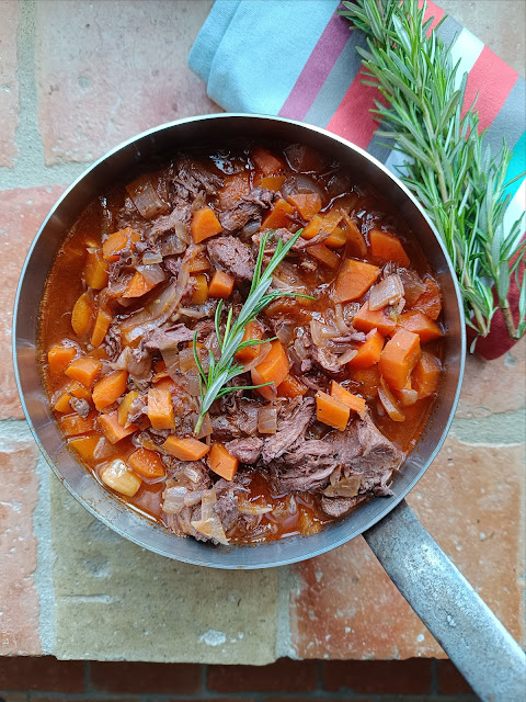 Compotée d'agneau carottes