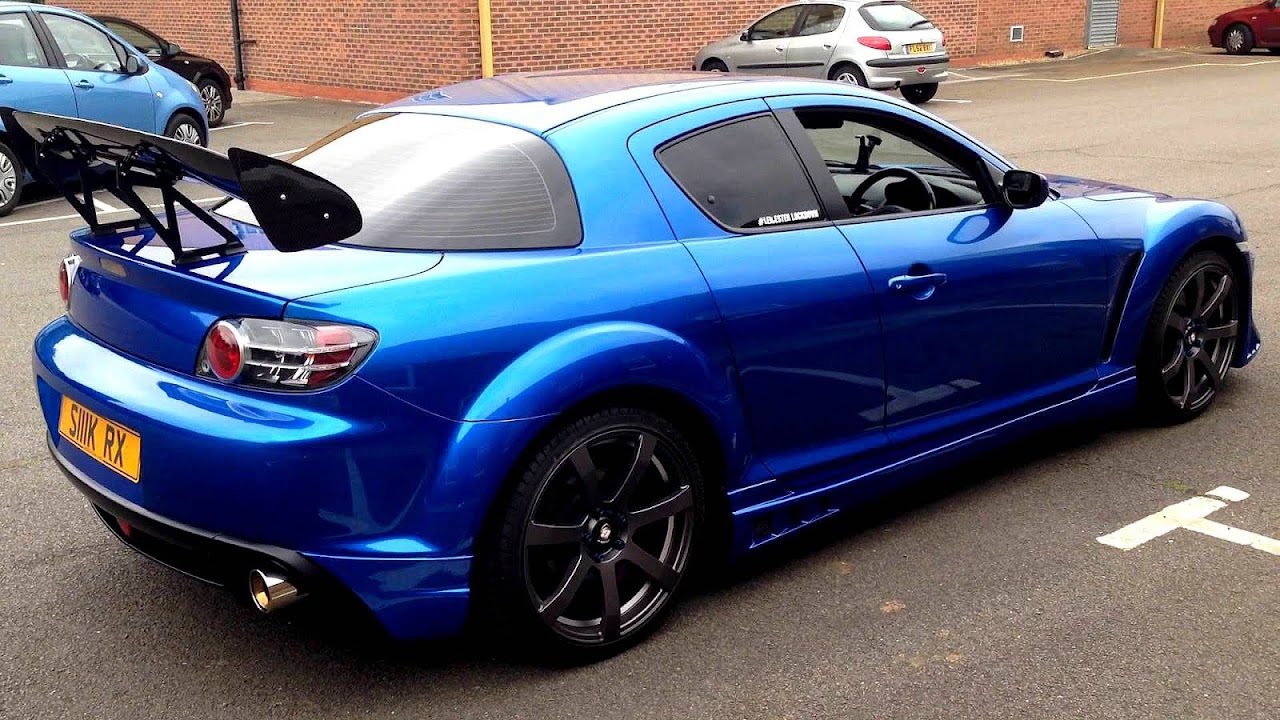Blue Mazda Rx8