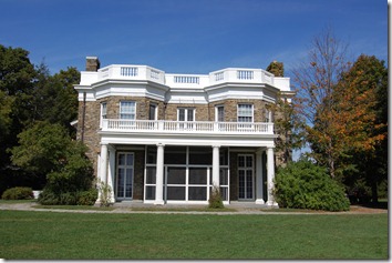 The back of the Rosevelt Mansion