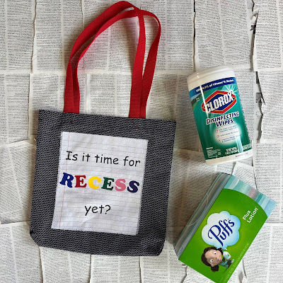 Send classroom supplies in a DIY school tote bag!
