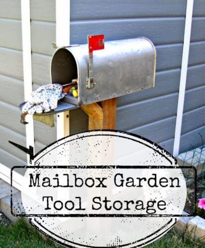 DIY Mailbox Garden Tool Storage