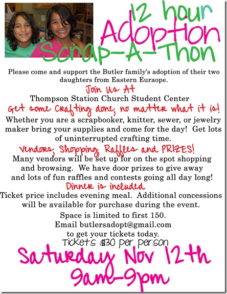 craft fundraiser flyer copy