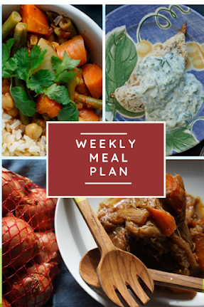 A seven day meal plan.