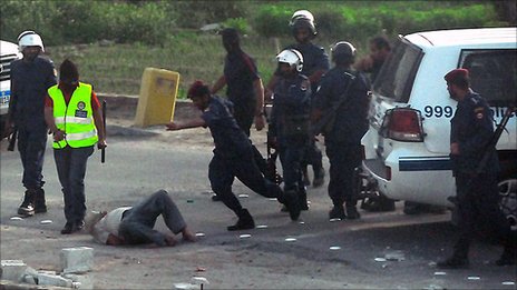 Bahraini Police Torture A Protester